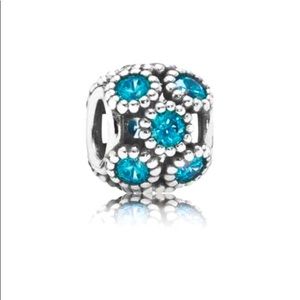 Pandora Teal Studded Lights SSL Charm